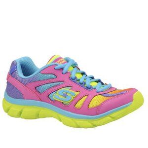 SKECHERS LITE DREAMZ Girls Shoes SIZE 2 DREAMCATCHER 80568L Neon Pink | New